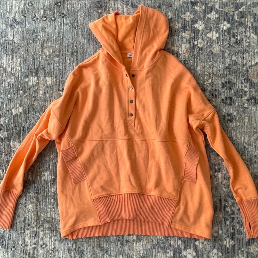 Orange oversized hoodie